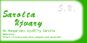 sarolta ujvary business card